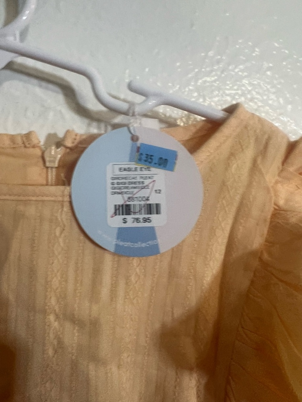 🌸Pleat brand Girls Peach Ruffle Casual Dress sz small - Picture 4 of 4